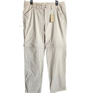 Ultimate Terrain Womens Size 12 Flat Front Hiking Convertible Zip Off Pants. NWT